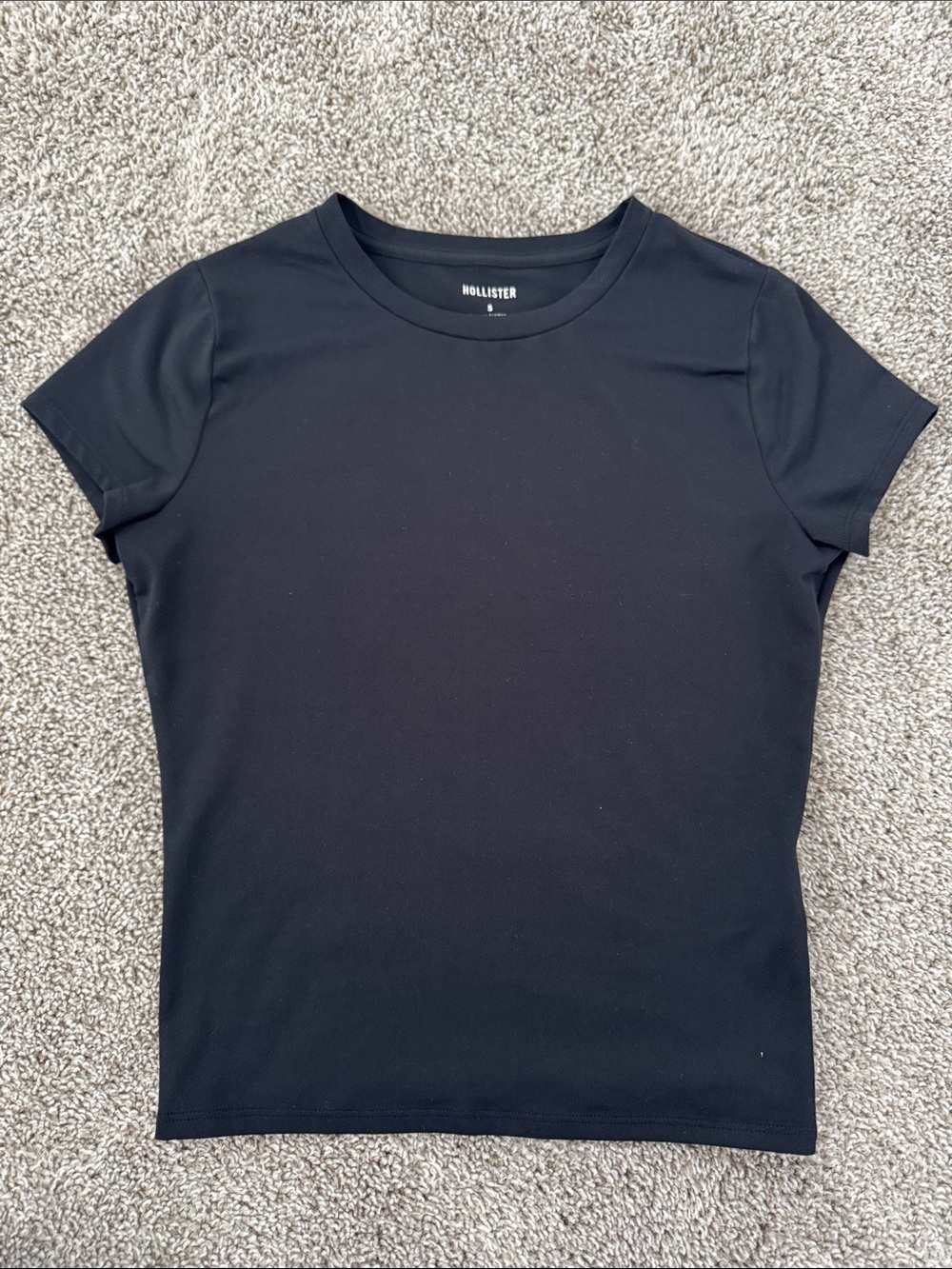 Hollister Black Short Sleeve Crewneck Tee